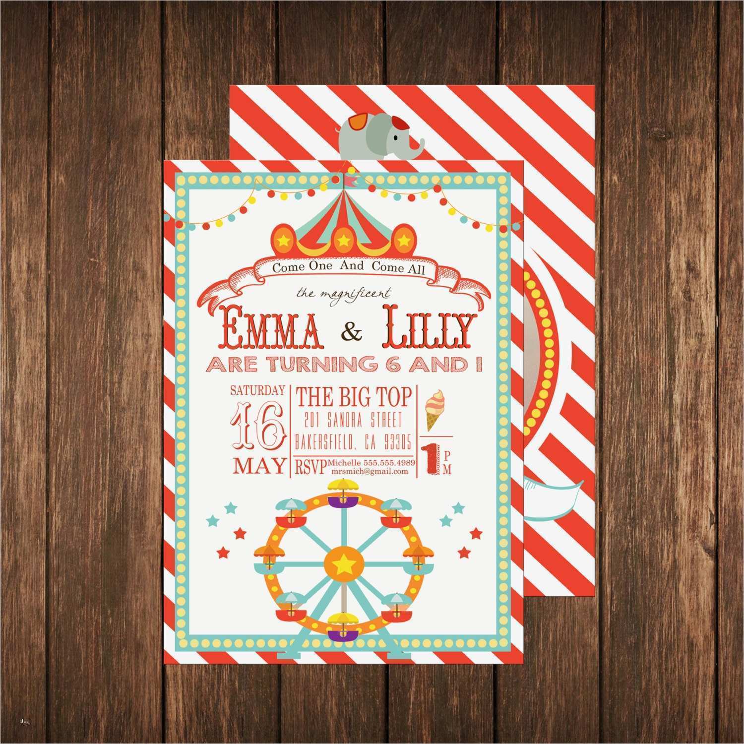 Karneval Einladung Vorlage Neu Karneval Einladungen Zirkus Einladungen Ticket Einladungen