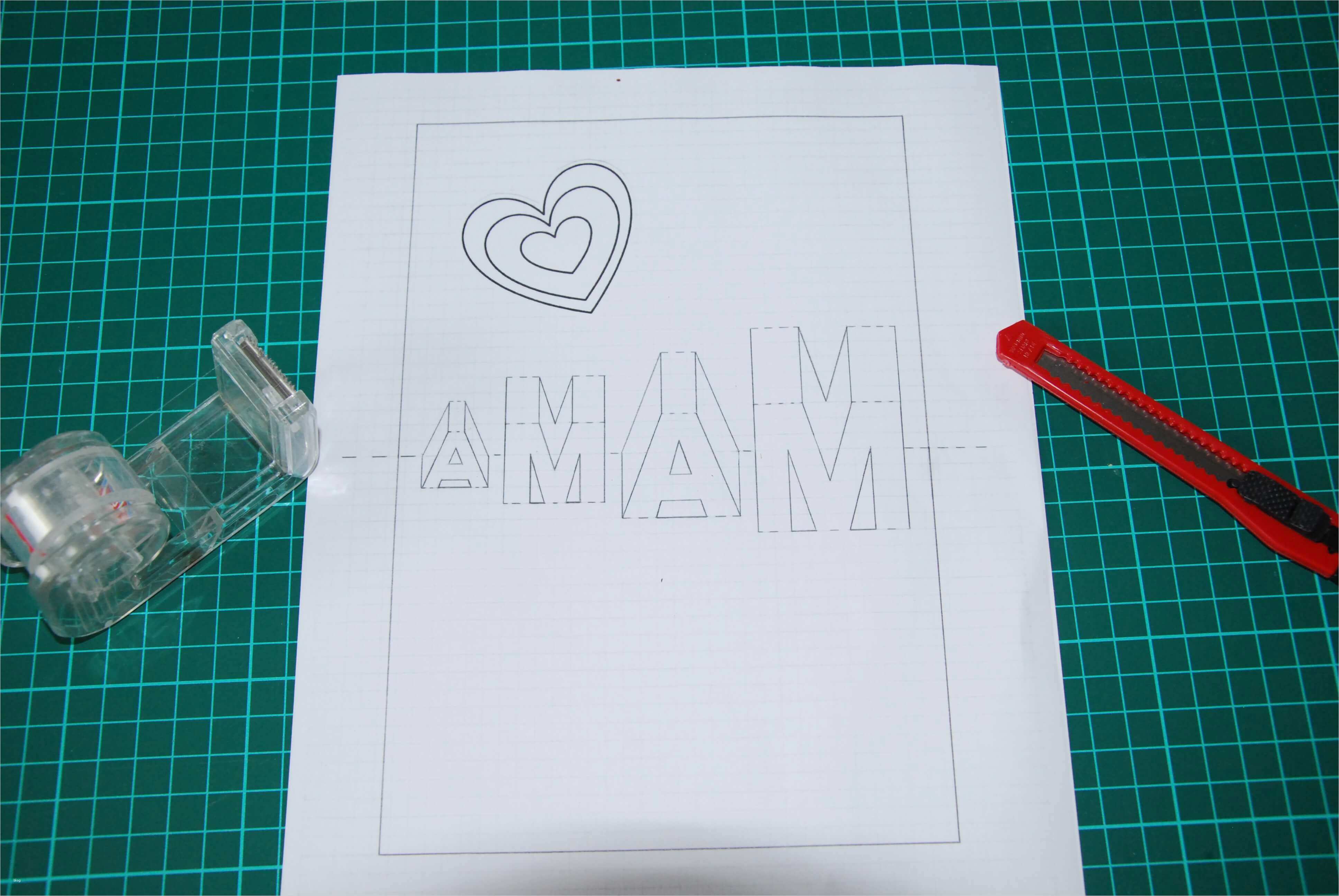 Karten Vorlagen Wunderbar Alle Liebe Zum Muttertag – Eine 3d Karte – Das Rosa Herz