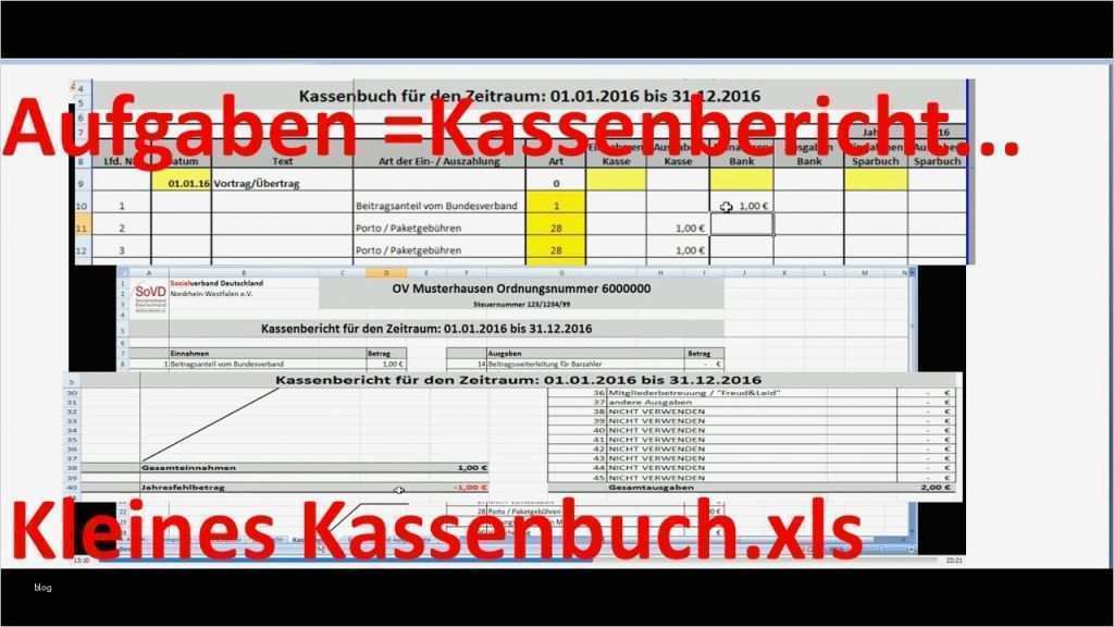 Kassenbericht 2017 Vorlage Beste W 0282 Kl Kassenbuch Xls Aufgaben Der Arbeitsbl Tter