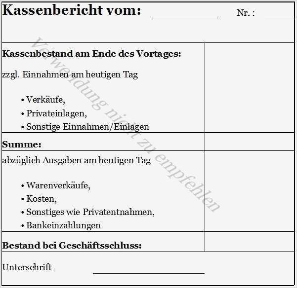 Kassenbericht Offene Ladenkasse Vorlage Schönste Kassenführung Bei Nutzung Einer Offenen Ladenkasse