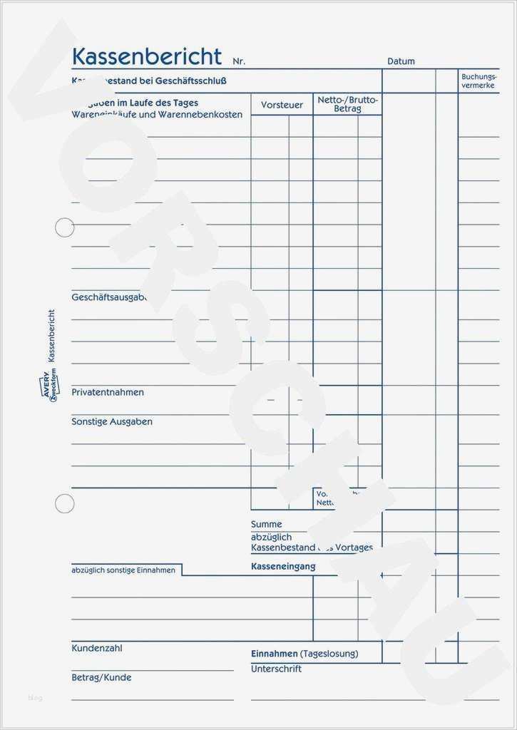 Kassenbericht Vorlage Luxus Kassenbericht 305