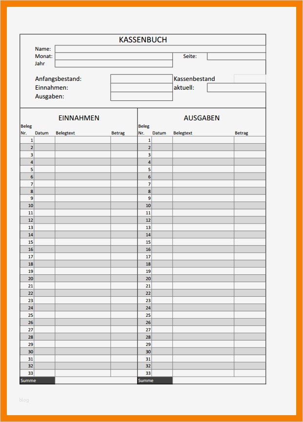 Kassenblatt Vorlage Schönste Wunderbar Klassenblatt Vorlage Galerie