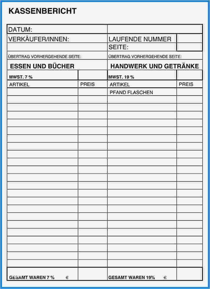 Kassenbuch 2017 Vorlage Angenehm 8 Kassenbericht