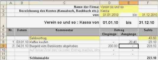 Kassenbuch Excel Vorlage Kostenlos Cool Kassenbuch Excel Vorlage Kostenlos Mit