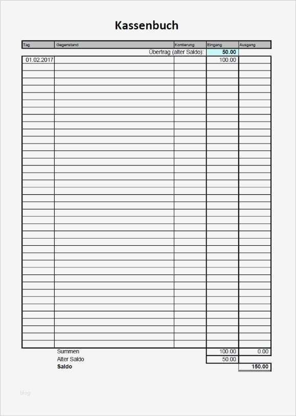 Kassenbuch Kostenlos Vorlage Beste Kassenbuch Vorlage Excel Schweiz Kostenlos