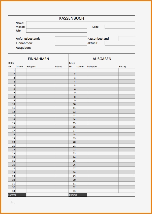 48 Luxus Kassenbuch Kostenlos Vorlage Bilder 2 8 kassenbuch vorlage