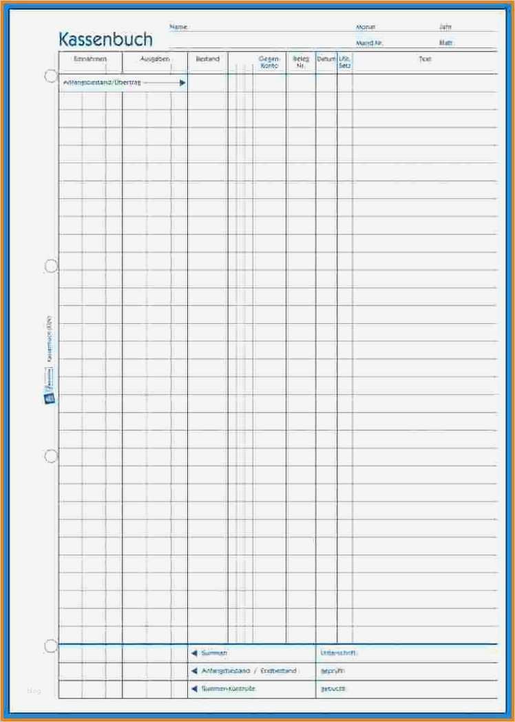 Kassenbuch Vorlage Pdf Erstaunlich 8 Kassenbuch Vorlage