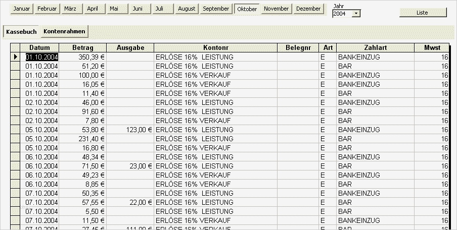 Kassenbuch Vorlage Pdf Gut 6 Kassenbuch Beispiel