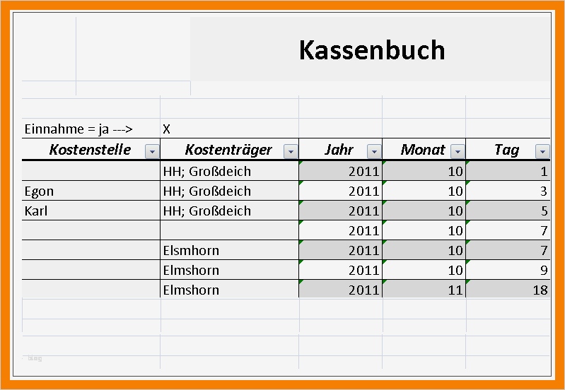 Kassenbuch Vorlage Zum Ausdrucken Schön 8 Kassenbuch Vorlage