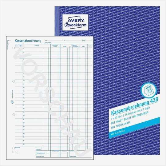 Kassenabrechnung 428
