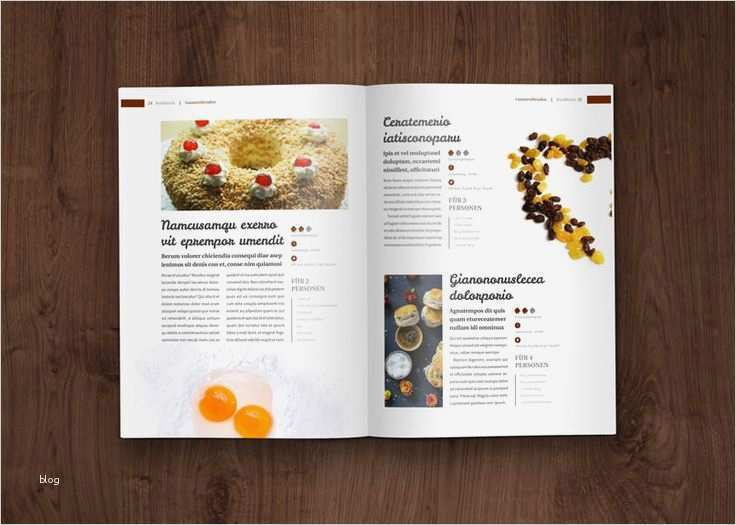 Katalog Layout Vorlagen Inspiration Vorlagen Für Rezeptbuch Kochbuch Backanleitung Im A4