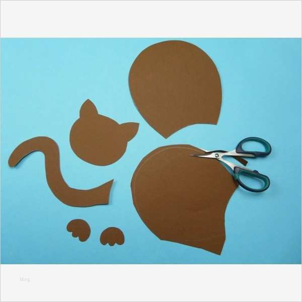 Katze Basteln Vorlage Angenehm Katze Basteln Aus Papier