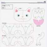 Katze Basteln Vorlage Beste Pop Up Vorlage Katze …
