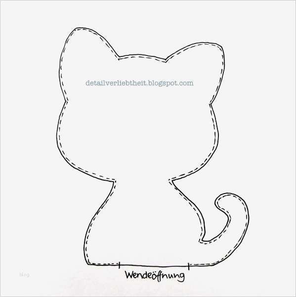 Katze Basteln Vorlage Inspiration Knöpfe – Lennas Herz Am Werk