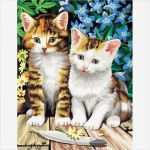 Katzen Malen Vorlagen Fabelhaft Zwei Kätzchen Malen Nach Zahlen Mammut 9 95