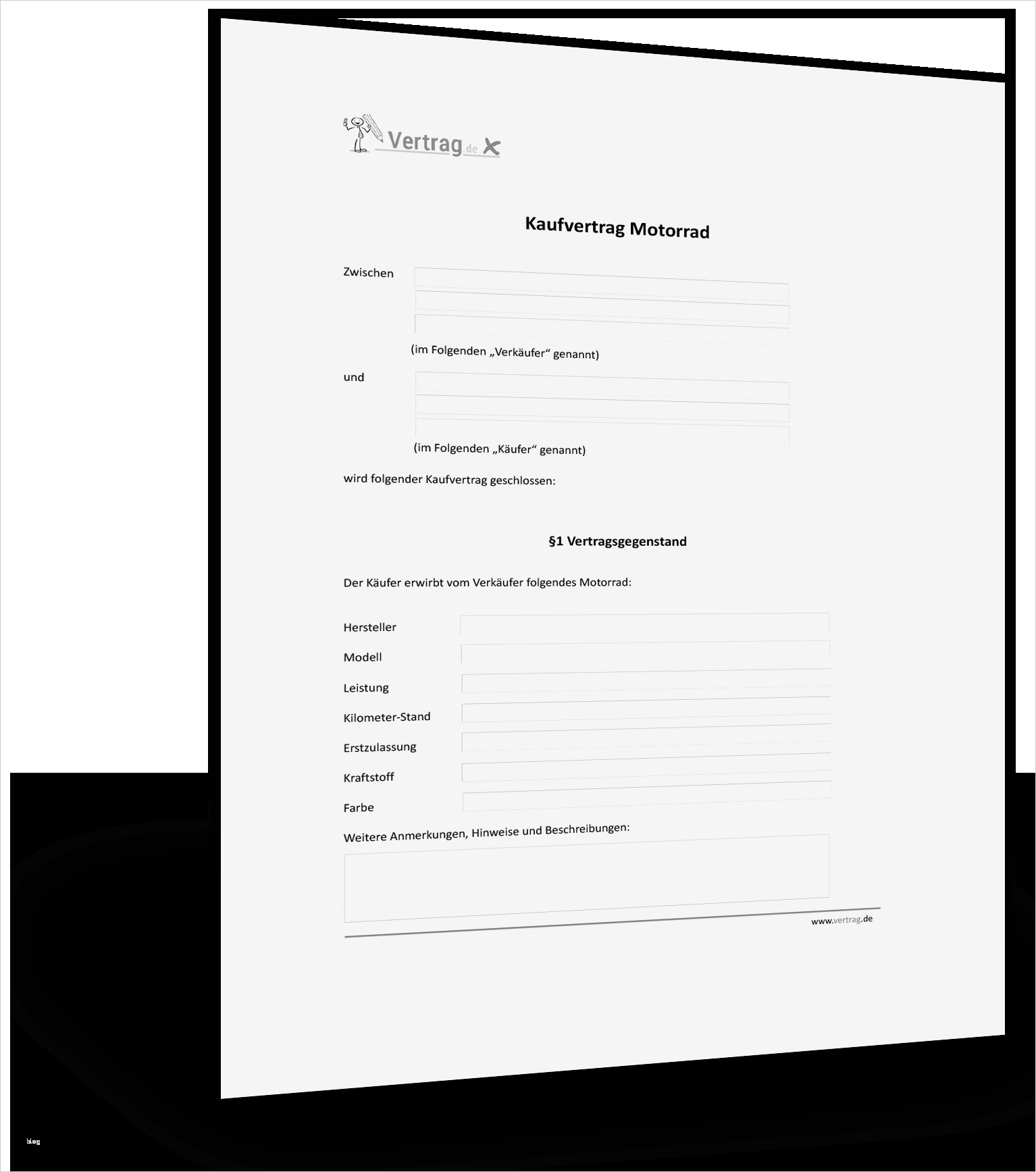 Kaufvertrag Motorrad Vorlage Cool Kaufvertrag Muster Gebrauchtes Motorrad Gratis Vorlage