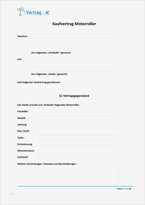 Kaufvertrag Motorrad Vorlage Gut Kaufvertrag Roller Kaufvertrag Muster