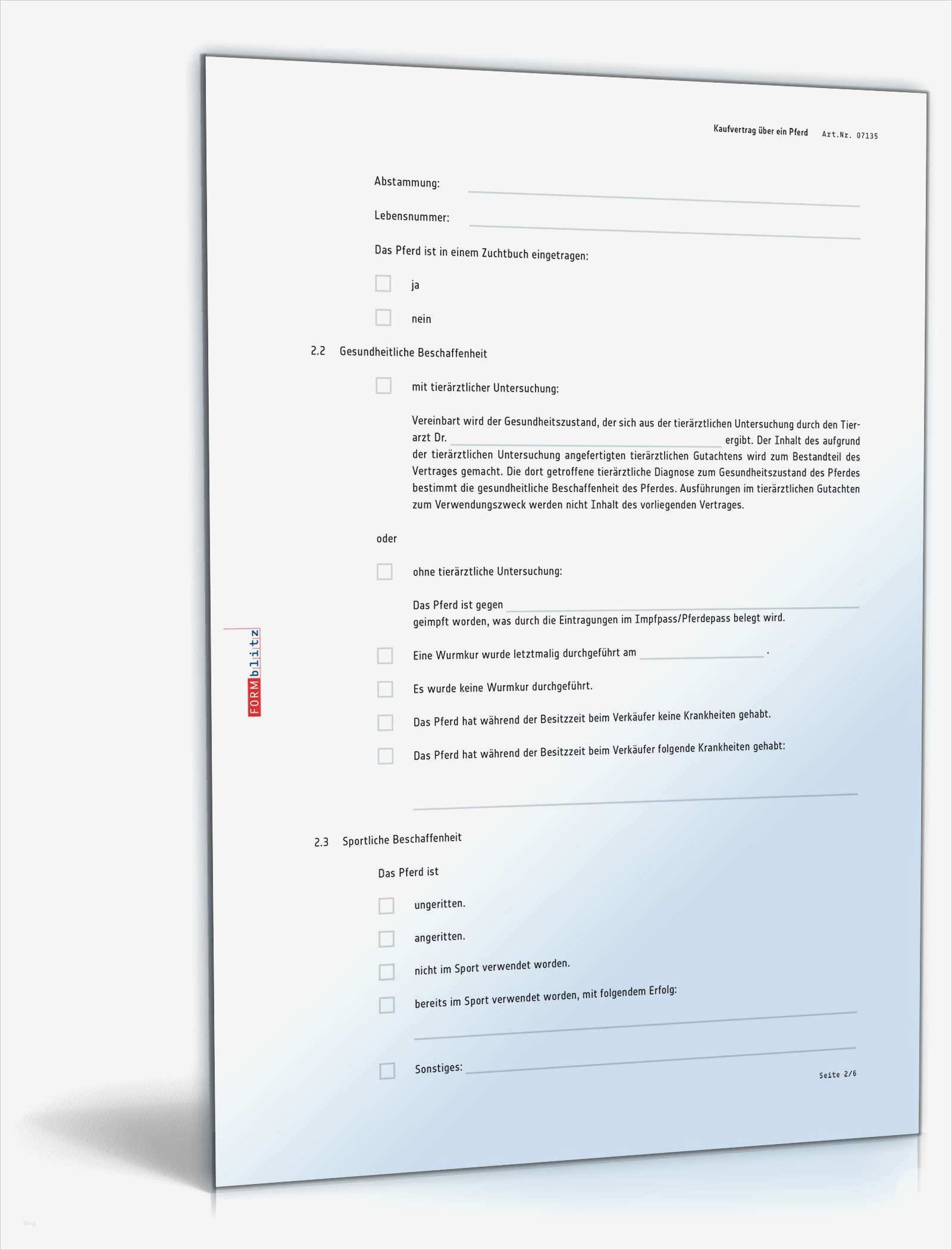 Kaufvertrag Pferd Vorlage Einzigartig Kaufvertrag über Ein Pferd Muster Vorlage Zum Download