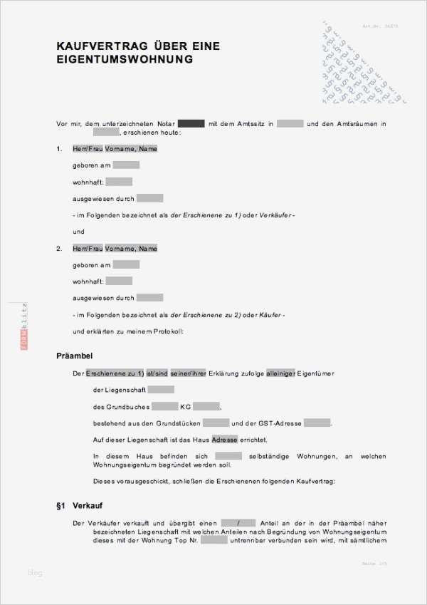 Kaufvertrag Wohnung Vorlage Hübsch Kaufvertrag über Eine Eigentumswohnung Muster Vorlage