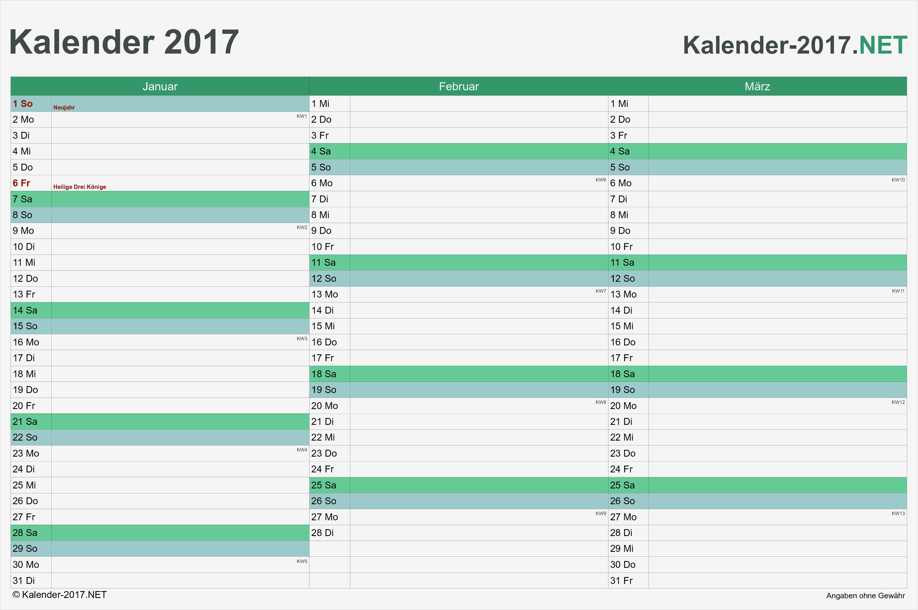 Kehrwochenplan Vorlage Kostenlos Hübsch Kalender 2017 Mit Feiertagen & Ferien