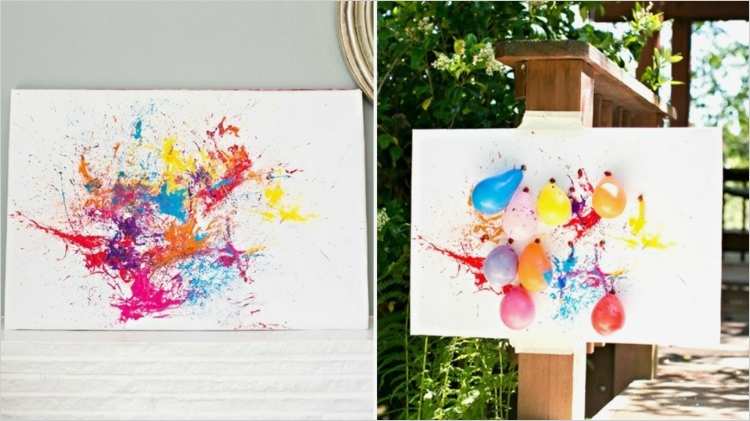 Keilrahmen Gestalten Vorlagen Ideen Süß Keilrahmen Gestalten Mit Verschiedenen Techniken 17