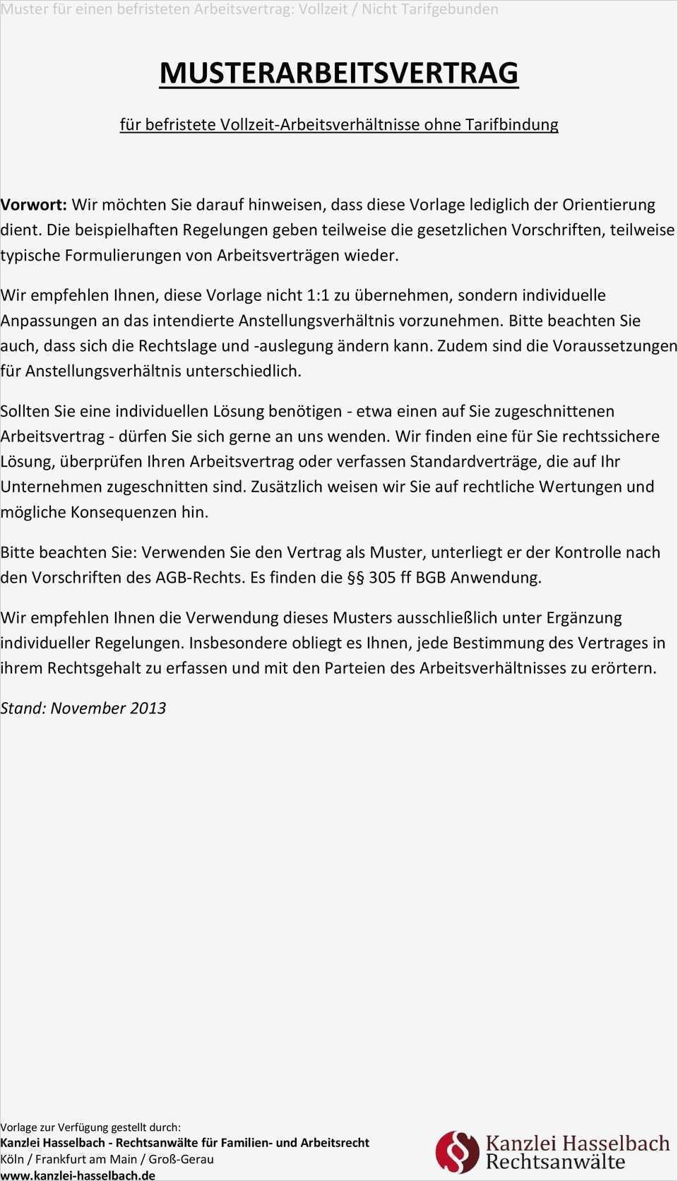 Keine Haftung übernehmen Vorlage Einzigartig Musterarbeitsvertrag Pdf