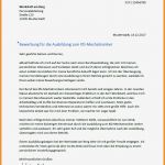 Kfz Mechatroniker Bewerbung Ausbildung Vorlage Beste 13 Bewerbung Ausbildung