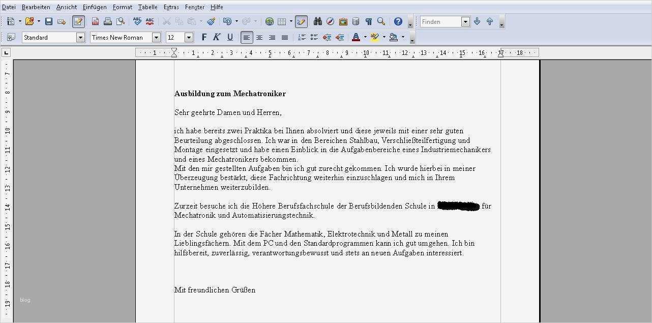 Kfz Mechatroniker Bewerbung Ausbildung Vorlage Fabelhaft Bewerbung Um Einen Ausbildungsplatz Zum Mechatroniker