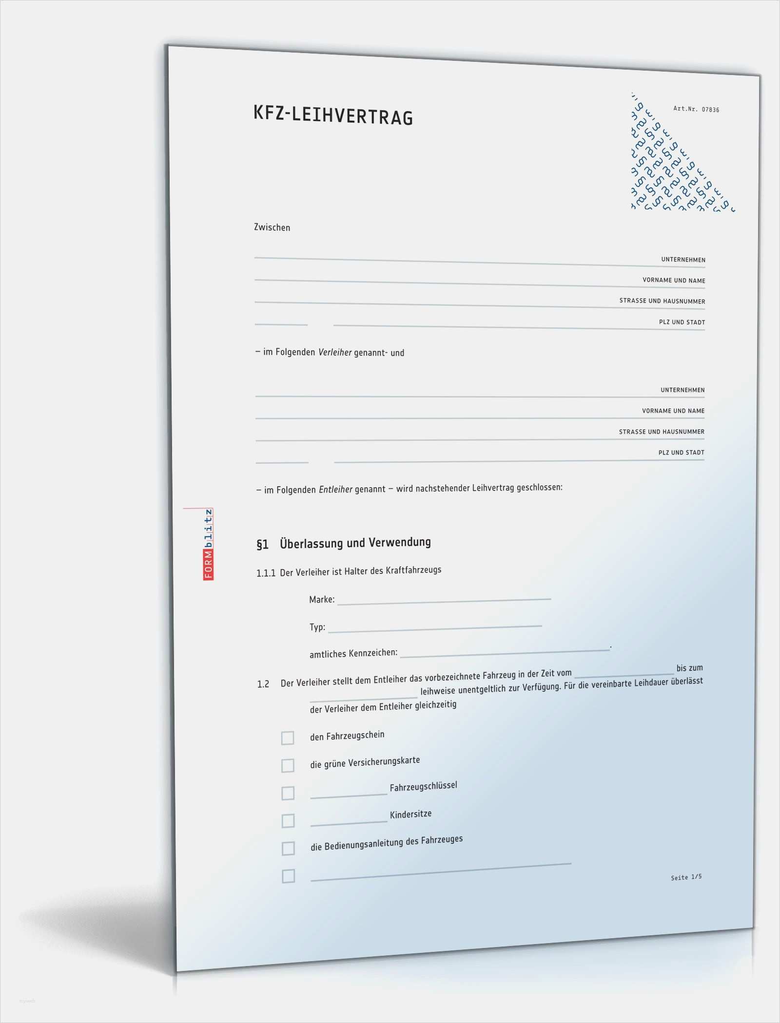 Kündigung Kfz Versicherung Vorlage