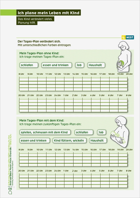 Kinder Regelplan Vorlage Inspiration Ich Plane Mein Leben Mit Kind Nationales Zentrum Frühe
