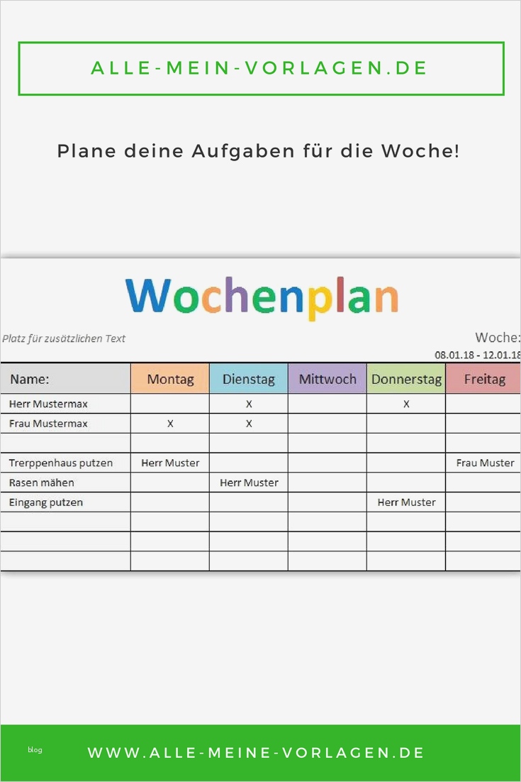 Kinder Regelplan Vorlage Schön Mit Der Kostenlosen Vorlage „wochenplan“ Kannst Du Deine