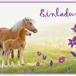 Kindergeburtstag Einladung Vorlage Hübsch Einladung Geburtstag Pferde Ausdrucken