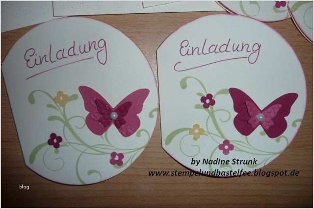 Kindergeburtstag Einladungen Vorlagen Genial Einladung Schmetterling Kindergeburtstag Stempel Und