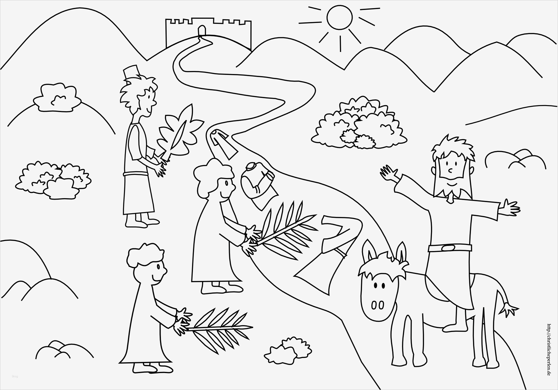 Kindergottesdienst Vorlagen Kostenlos Einzigartig Stickbild Ausmalbild Zu Palmsonntag Oder Ostern