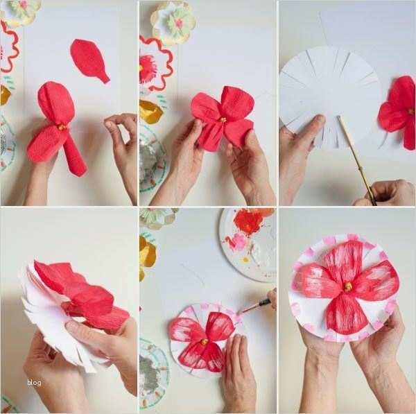 Kinderzimmer Bemalen Vorlagen Fabelhaft Fantasievolle Papier Blumen Basteln Und Bemalen – Schnelle