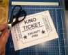 Kinokarte Vorlage Zum Ausdrucken Erstaunlich Wel E to the Movies Kinogutschein Selber Basteln