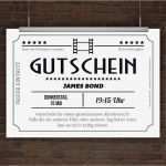 Kinokarte Vorlage Zum Ausdrucken Großartig Drucke Selbst Kostenloser Kinogutschein