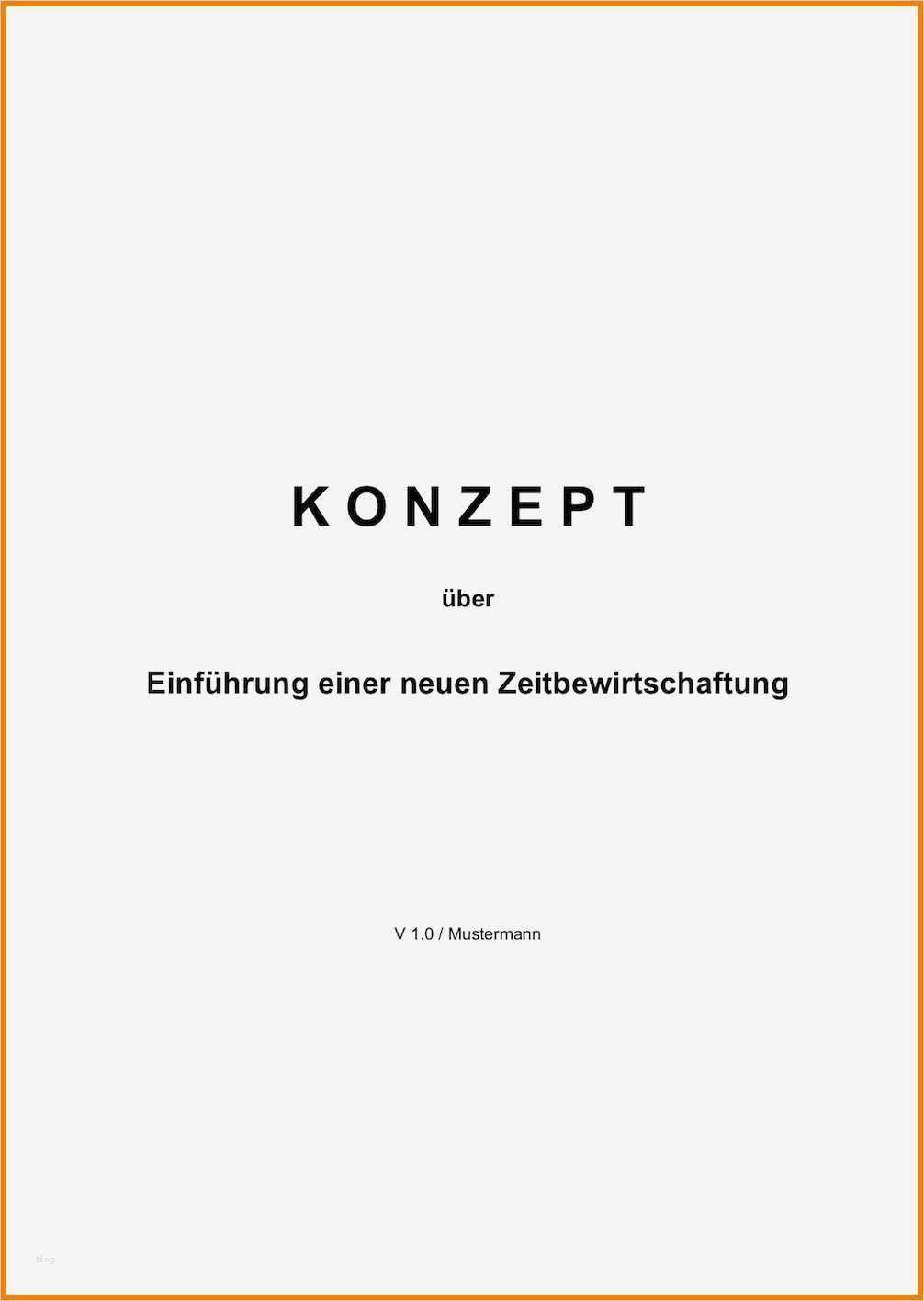 Kiosk Konzept Vorlage Einzigartig 5 Konzept Deckblatt