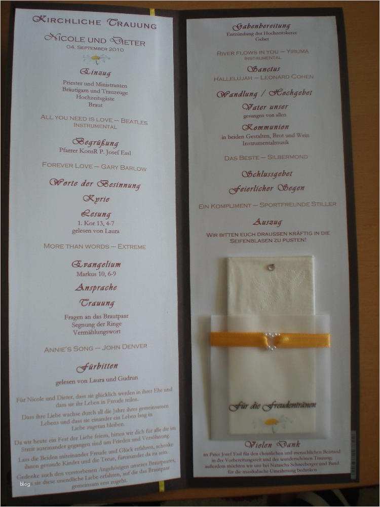 Kirchenheft Hochzeit Vorlage Hübsch Ein Paar Bilder Noch