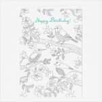 Klappkarte Vorlage Best Of Klappkarte Zum Ausmalen "happy Birthday" 2 55
