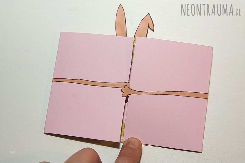Klappkarte Vorlage Elegant Diy Oster Karte Im Hasenlook