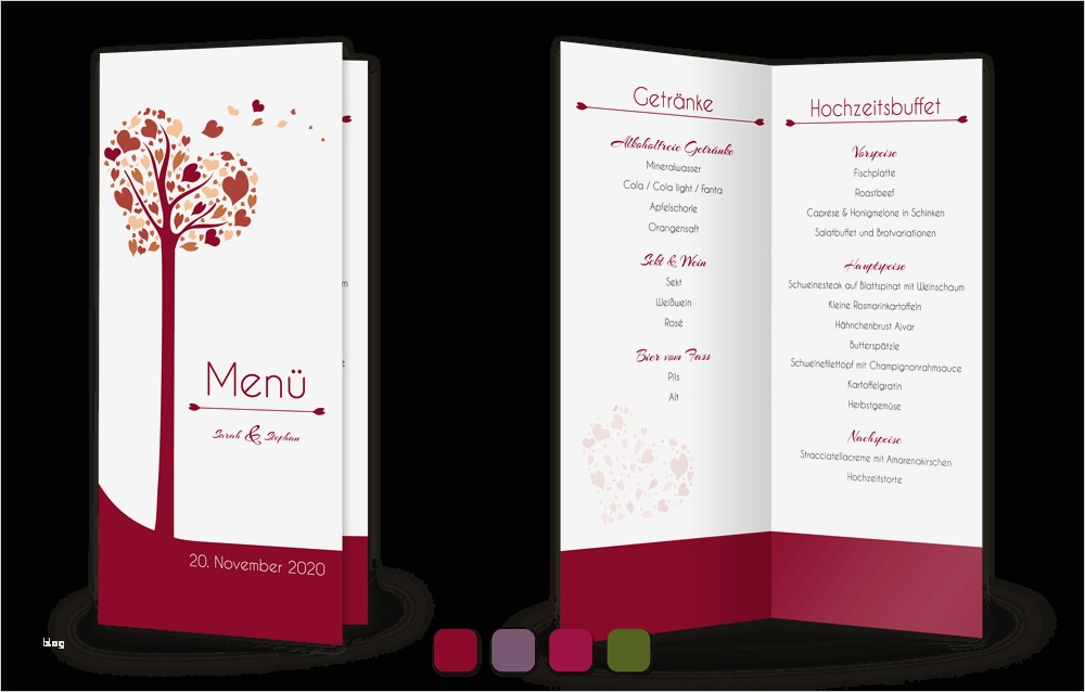 Klappkarte Vorlage Elegant Menükarten Für Ihre Hochzeit Online Bestellen