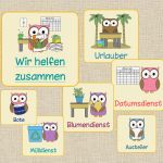 Klassendienste Vorlagen Ausdrucken Genial Frau Locke Eulige Klassen Nste