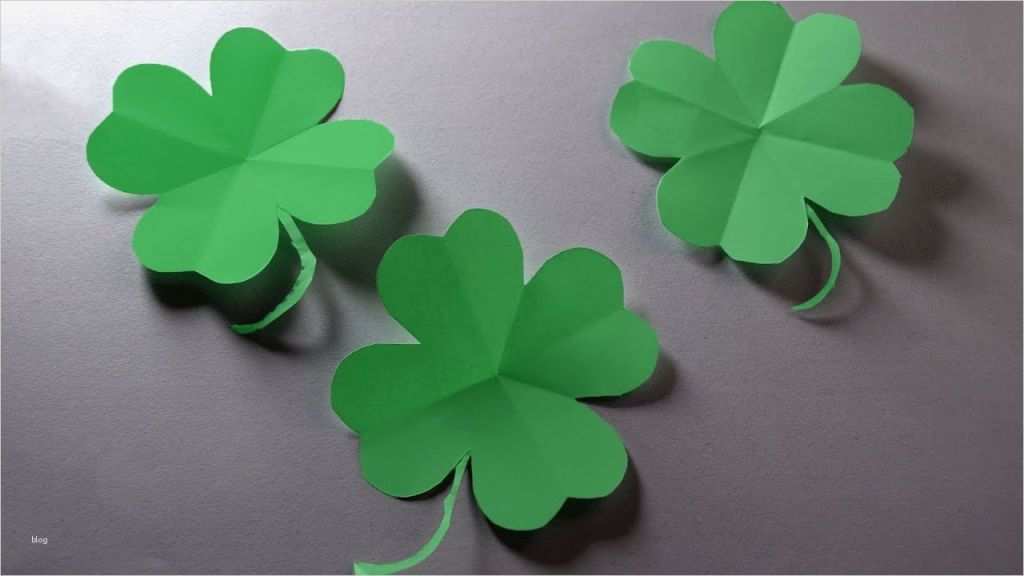 Kleeblatt Vorlage Großartig Kleeblatt Zum Basteln