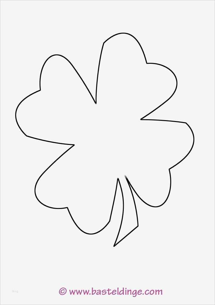 Kleeblatt Vorlage Zum Ausdrucken Großartig Verschiedene Kleeblatt Vorlagen – Basteldinge
