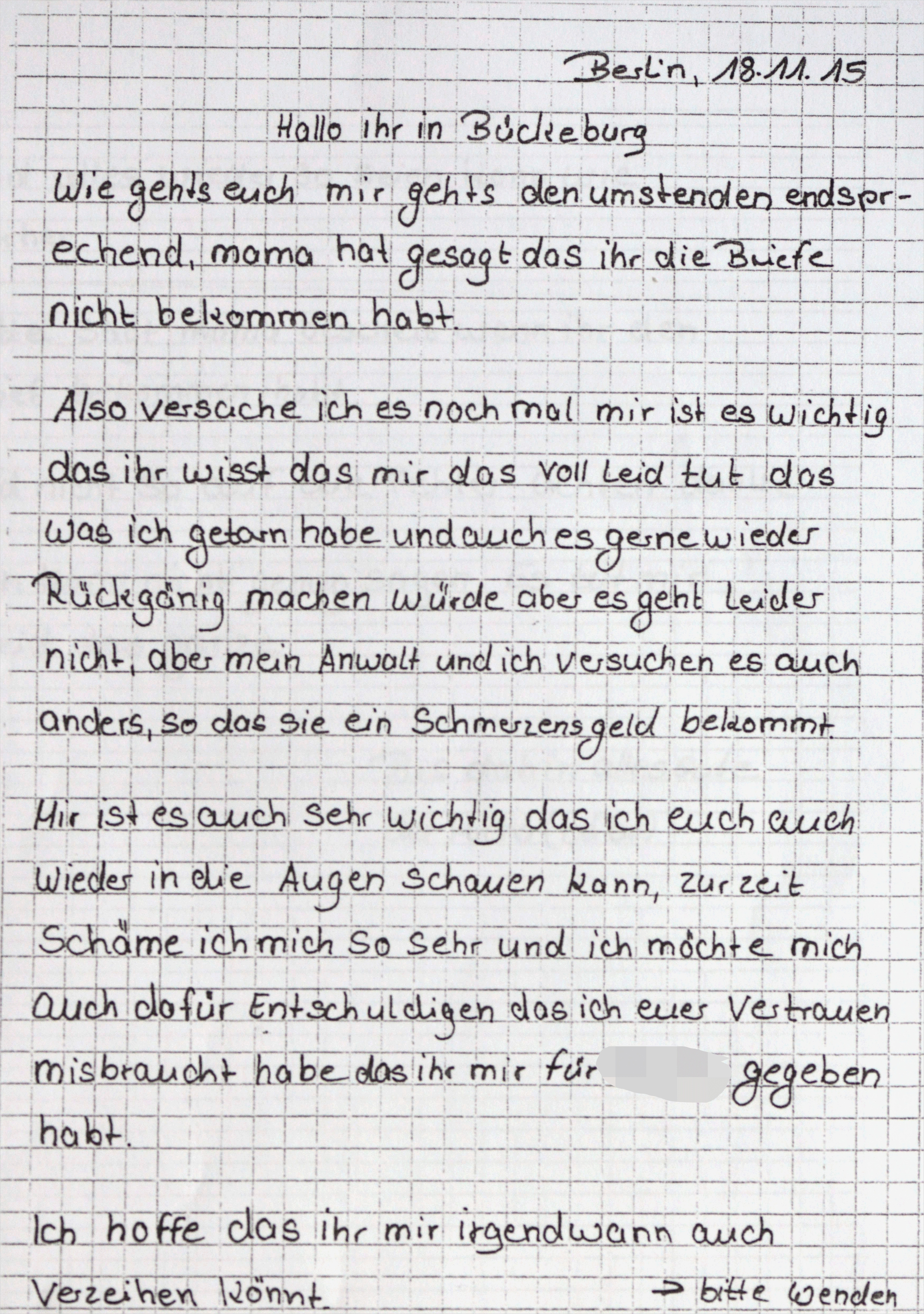 Der Heuchel Brief eines Kinderschänders – B Z Berlin