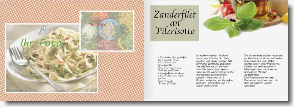 Kochbuch selbst gestalten