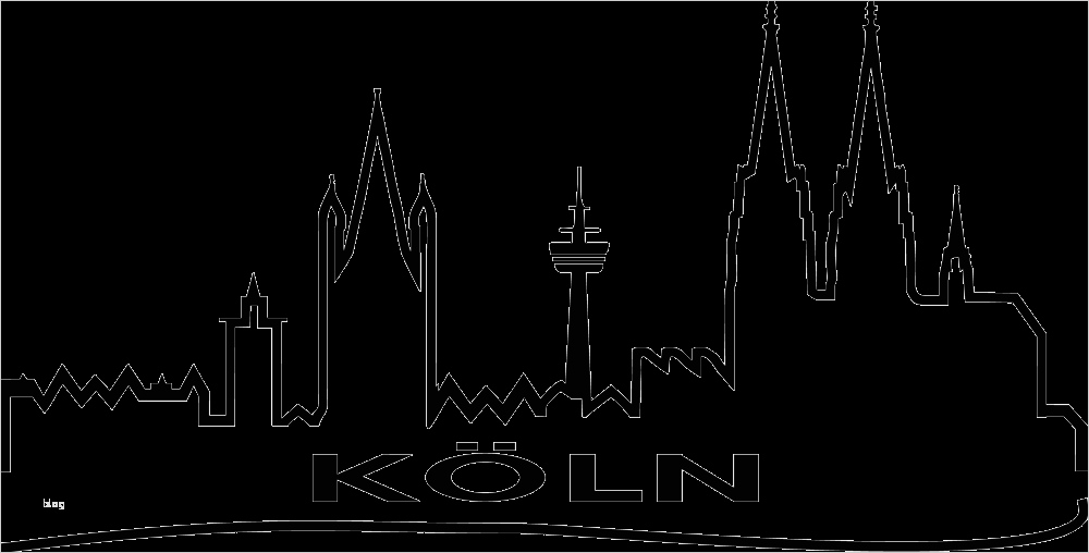 Köln Skyline Vorlage Angenehm Autoaufkleber Skyline "köln" Geschenkartikel