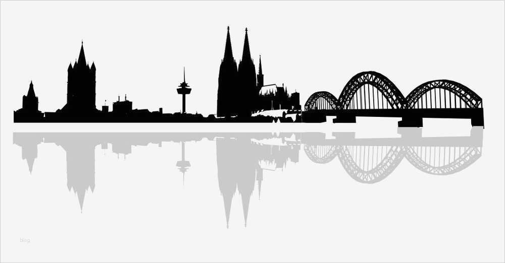 Köln Skyline Vorlage Best Of Köln Skyline Mit Schatten Wandtattoo Verklebegröße