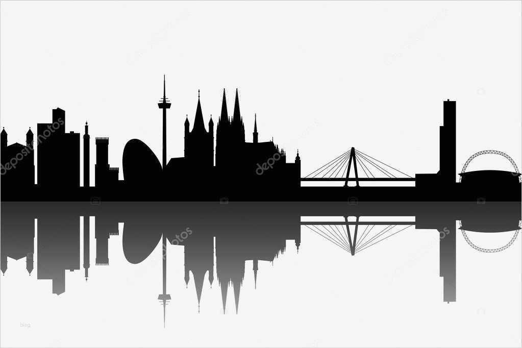 Köln Skyline Vorlage Inspiration Köln Skyline Abstrakt — Stockvektor © Hs S